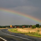 tęcza po drodze